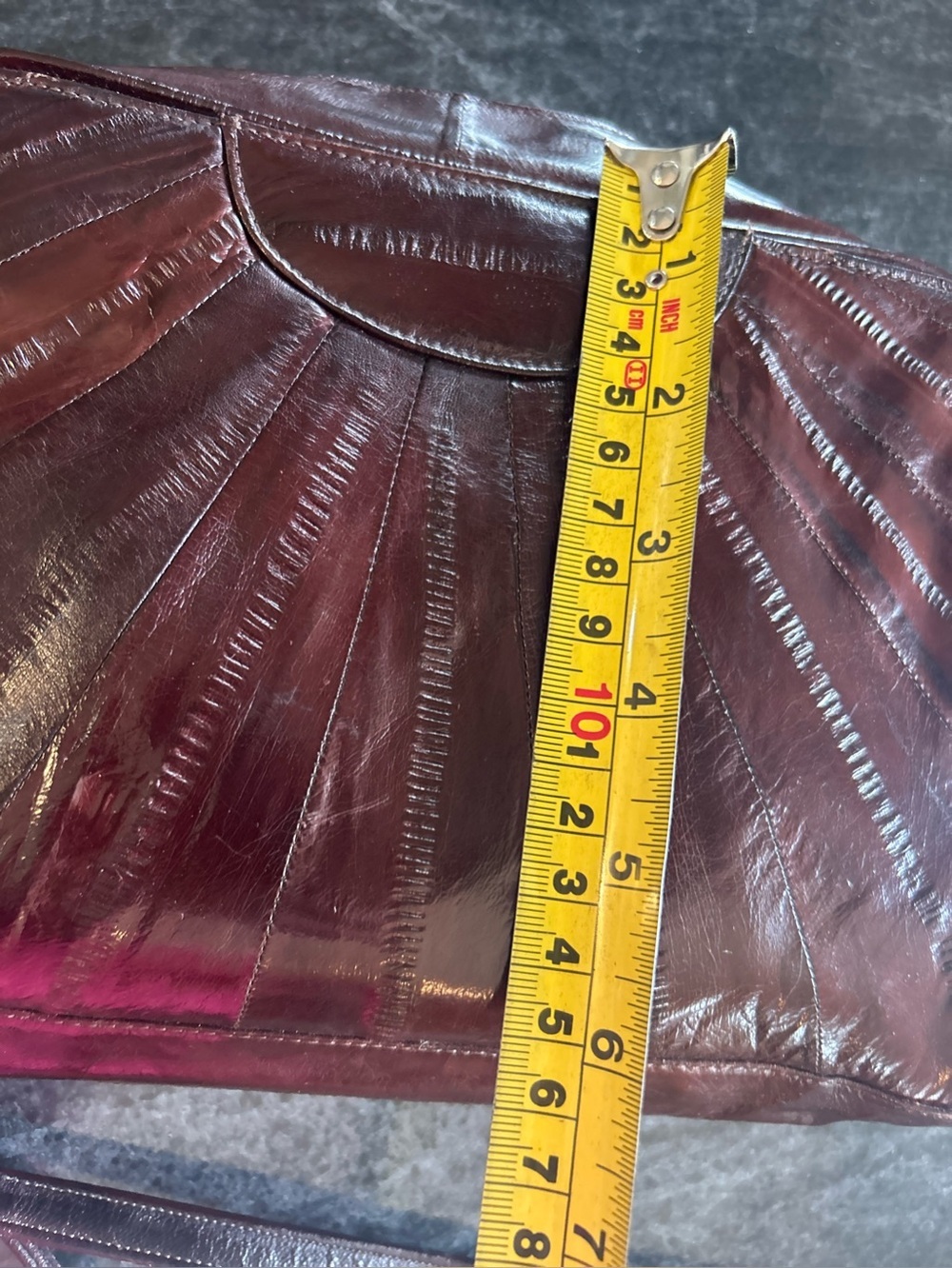 Vintage eel skin purse - Picture 5 of 14